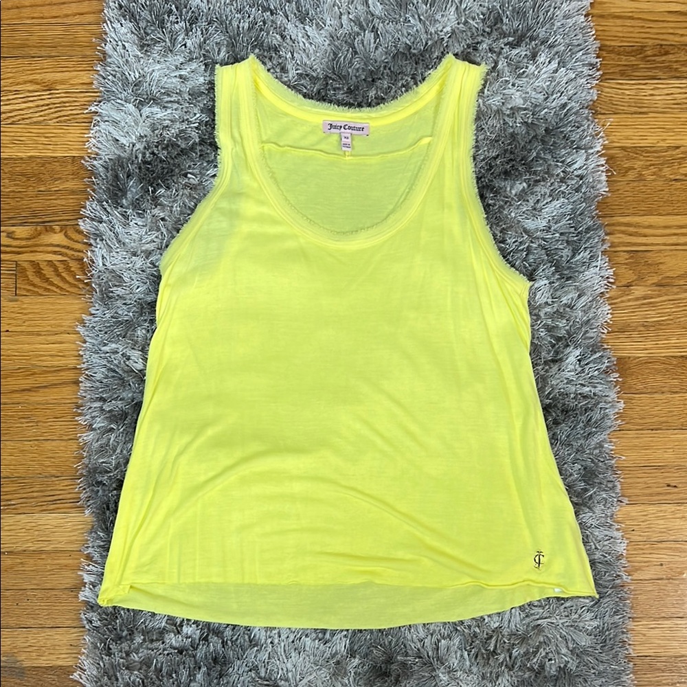 Juicy Couture Yellow Tank Top